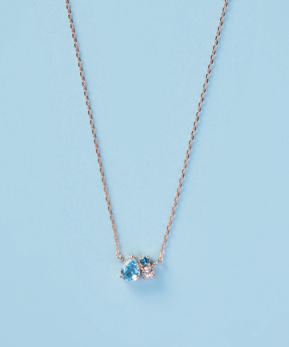 【サマンサティアラ/Samantha Tiara】 K10 PG トパーズネックレス≪11月 誕生石≫