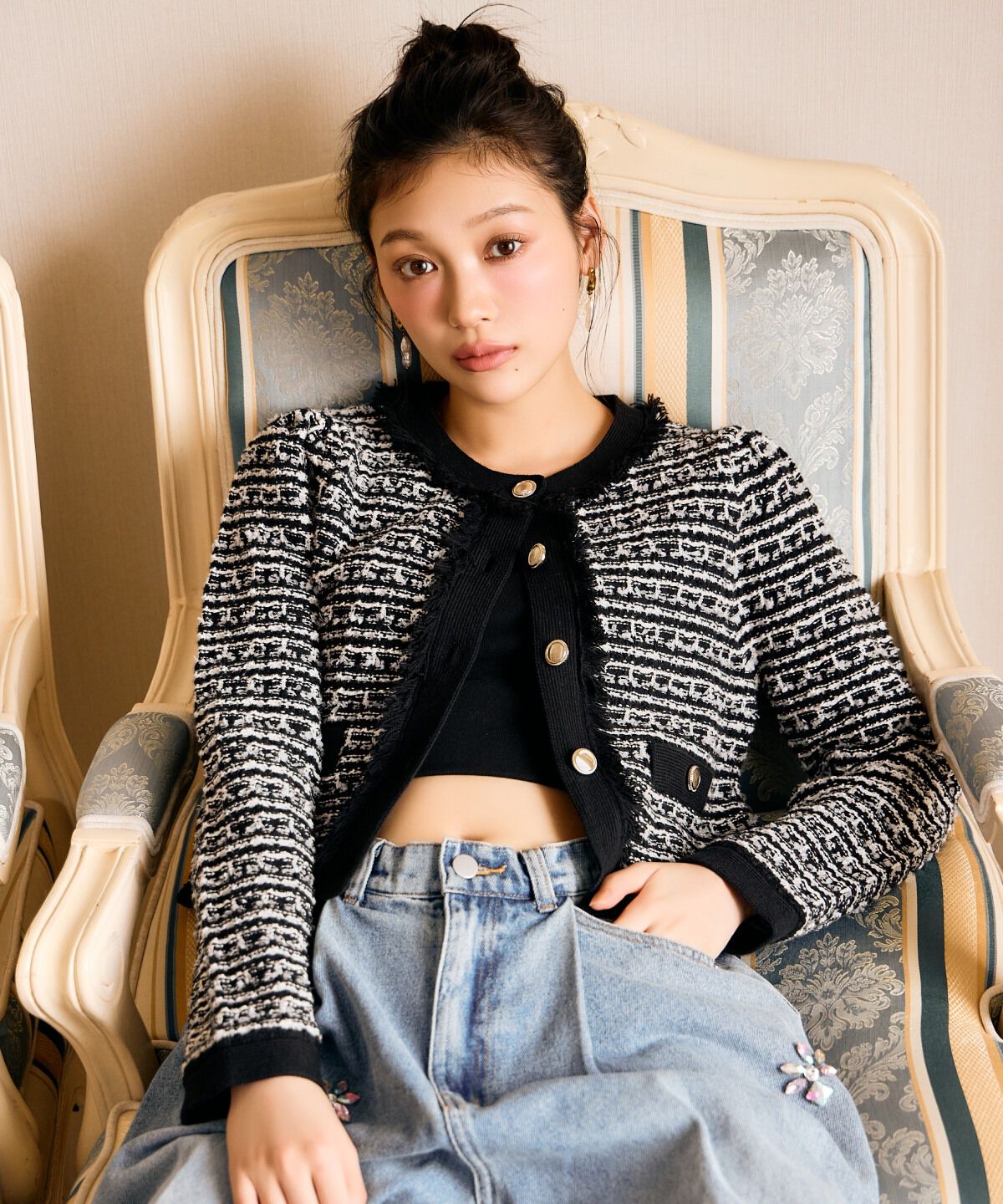 フェザーコンパクトニットカーディガン（COCO DEAL）｜ルミネの