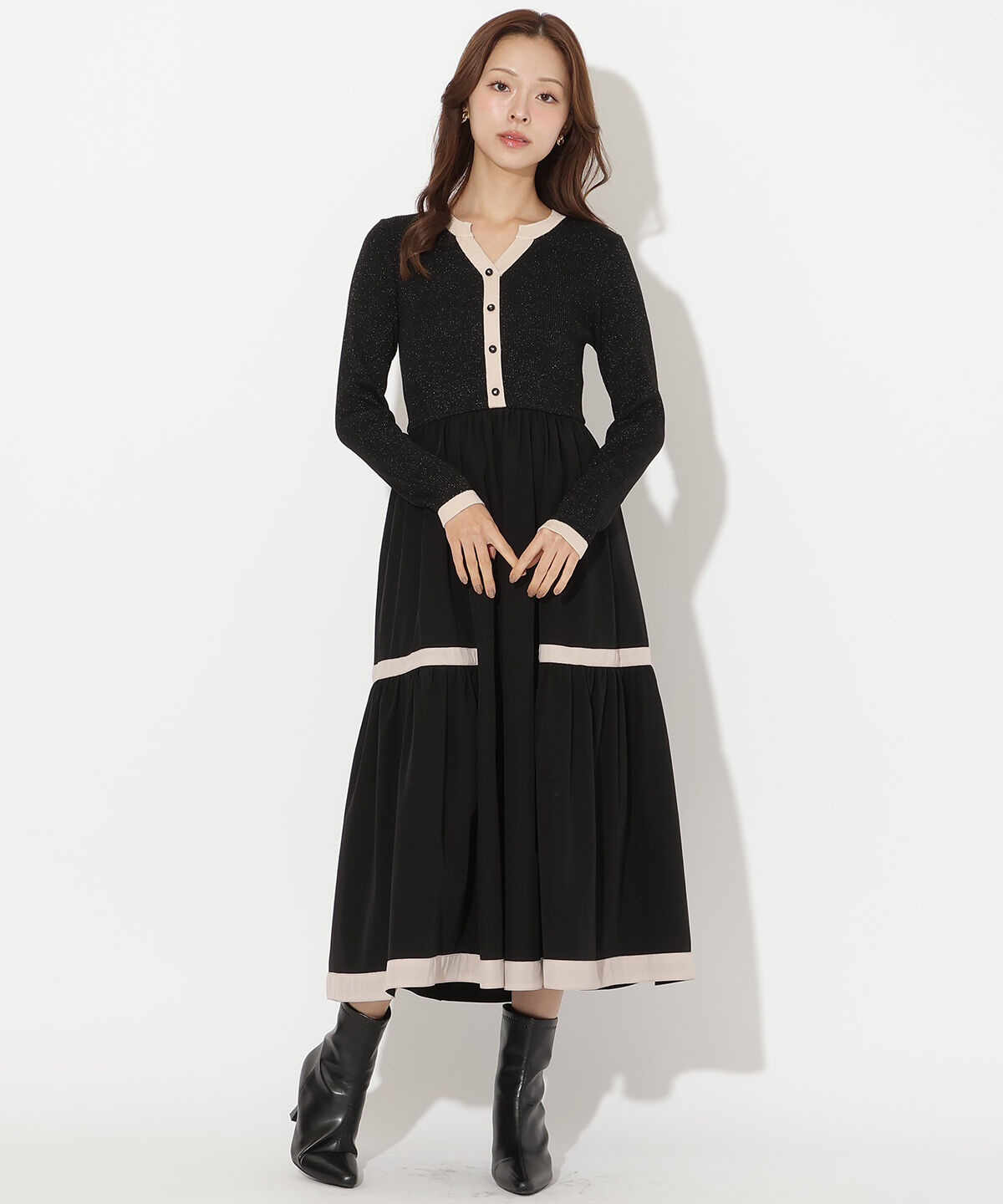 シアードッキングベロアドレス【カンヘウォン着用】（SNIDEL）｜ルミネ