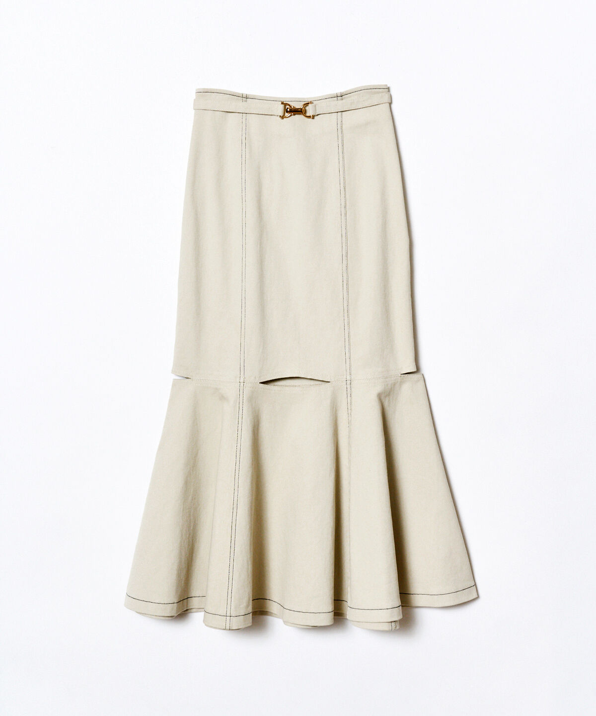 【レディアゼル/REDYAZEL】 配色ステッチスリットマーメイドスカート