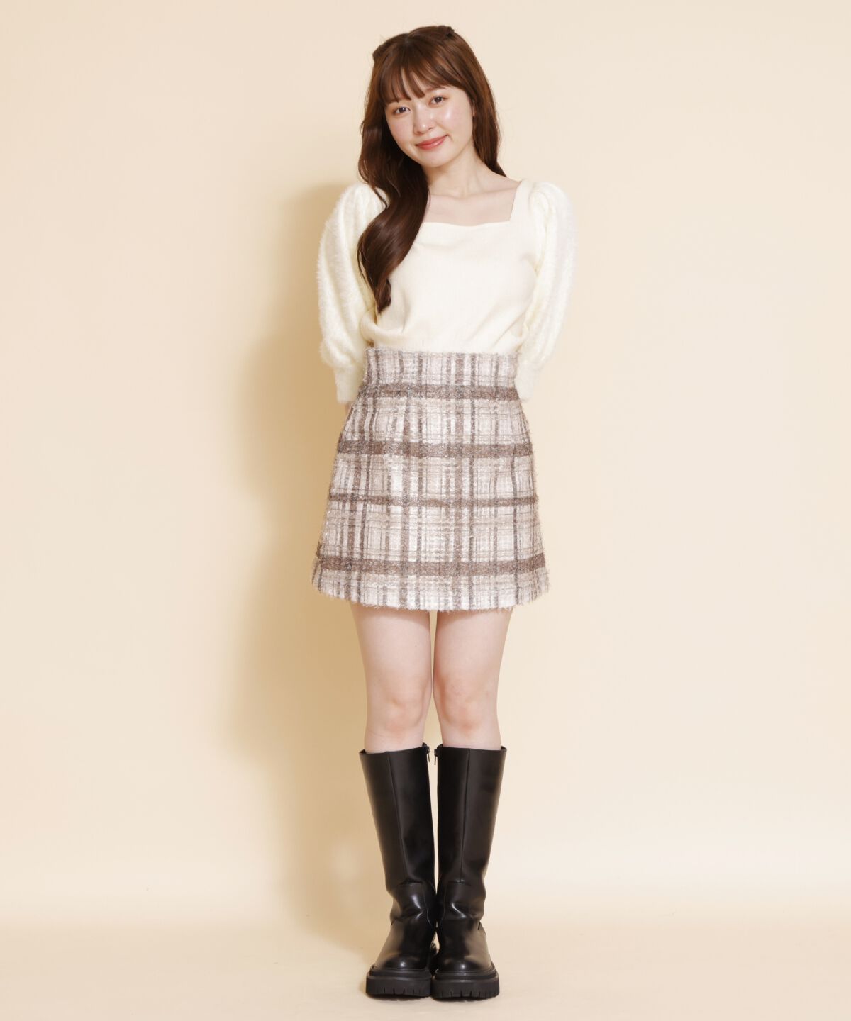 【レディアゼル/REDYAZEL】 ファンシーチェックミニスカート