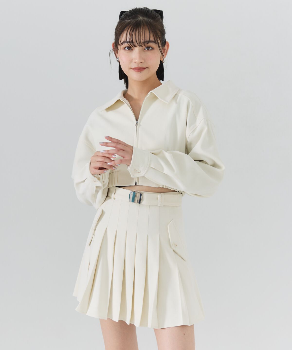 【レディアゼル/REDYAZEL】 ベルテッドプリーツミニスカート