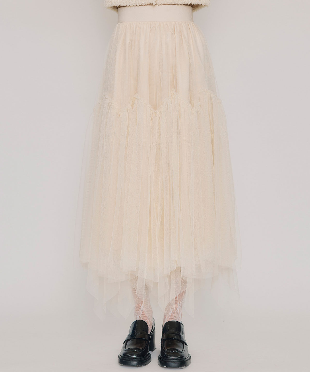 【レディアゼル/REDYAZEL】 チュールフレアロングスカート