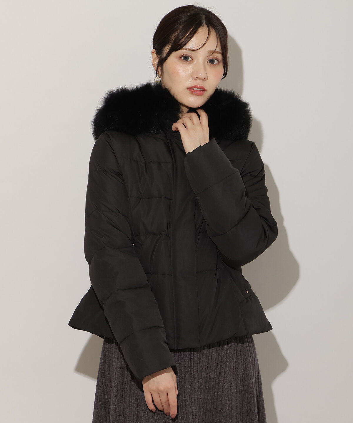 人気ファッションメンズ|【ウィルセレクション/WILLSELECTION】 フードファーペプラムショートダウン