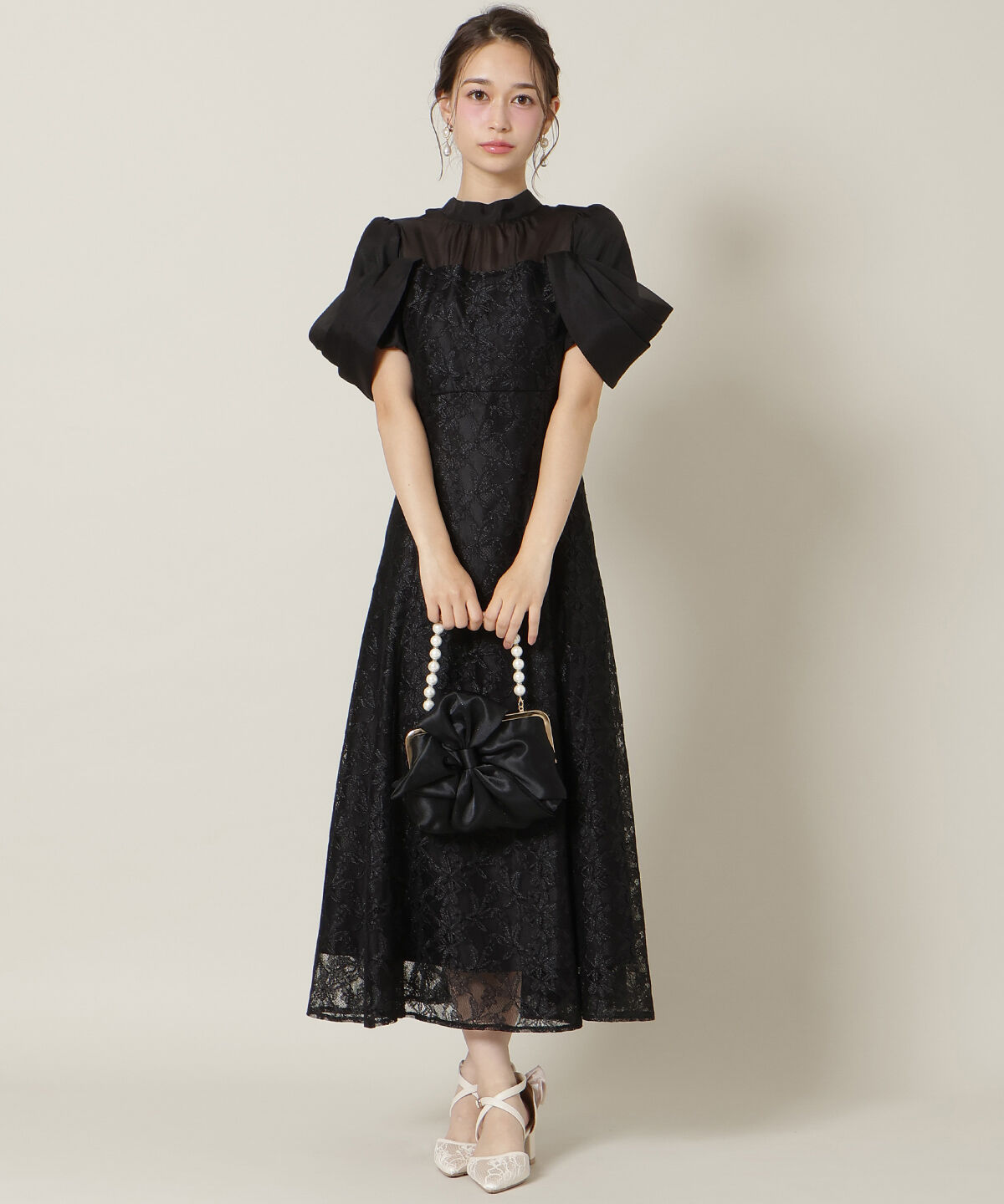 【ウィルセレクション/WILLSELECTION】 シアーベールレースワンピース