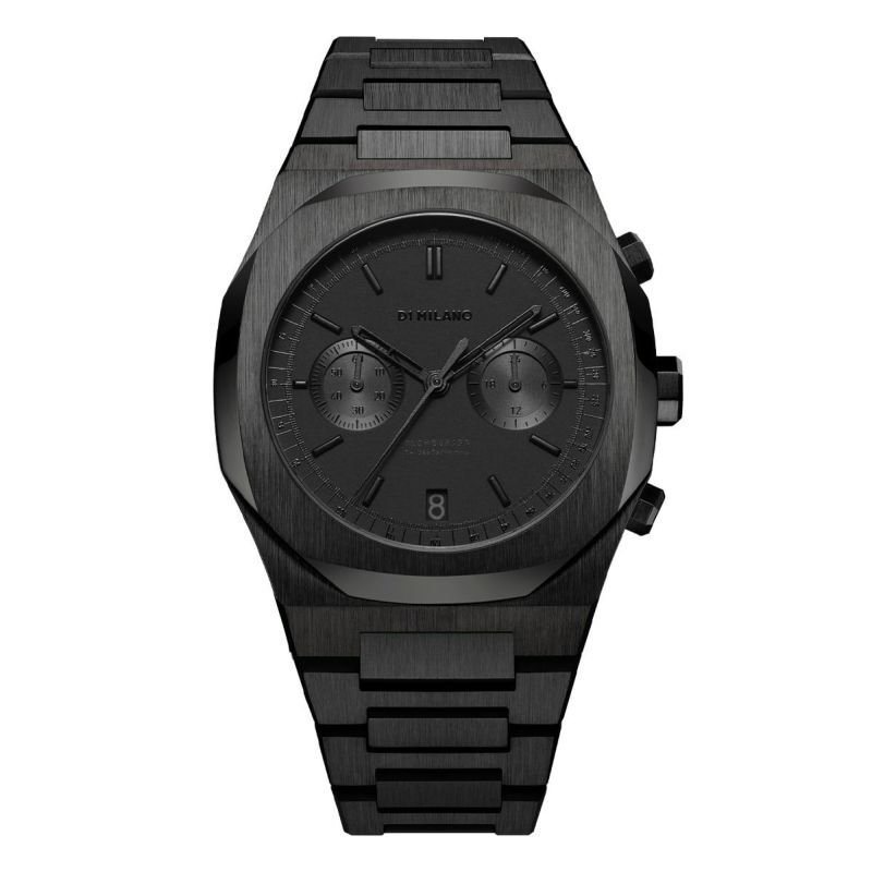 ファッションメンズなら|【エイチエムエスウォッチストア/H°M'SWatchStore】 クロノグラフ メカクォーツ 40mm メタルバンド ブラック