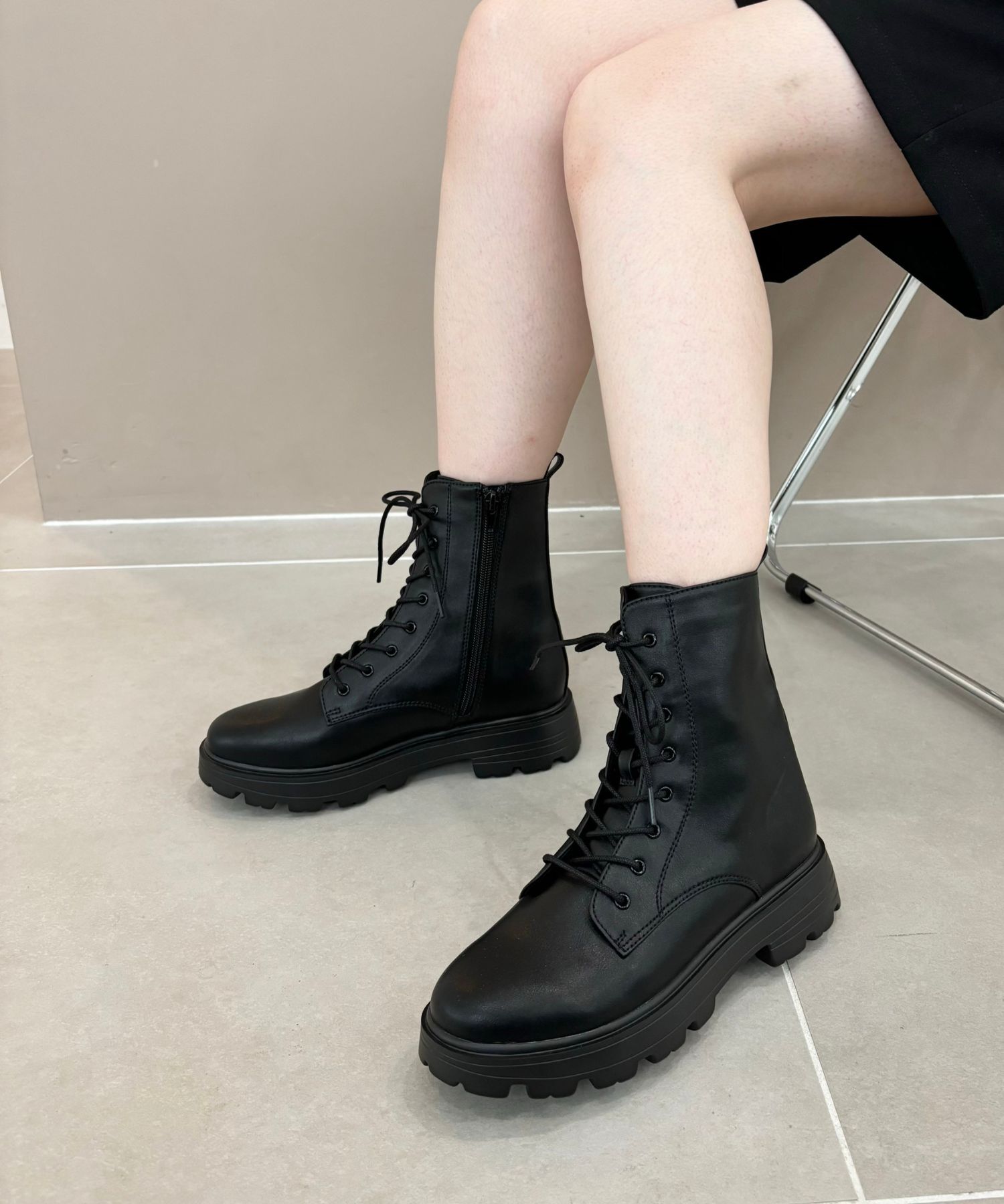 【オリエンタルトラフィック/ORiental TRaffic】 レースアップ 厚底 ブーツ /41401