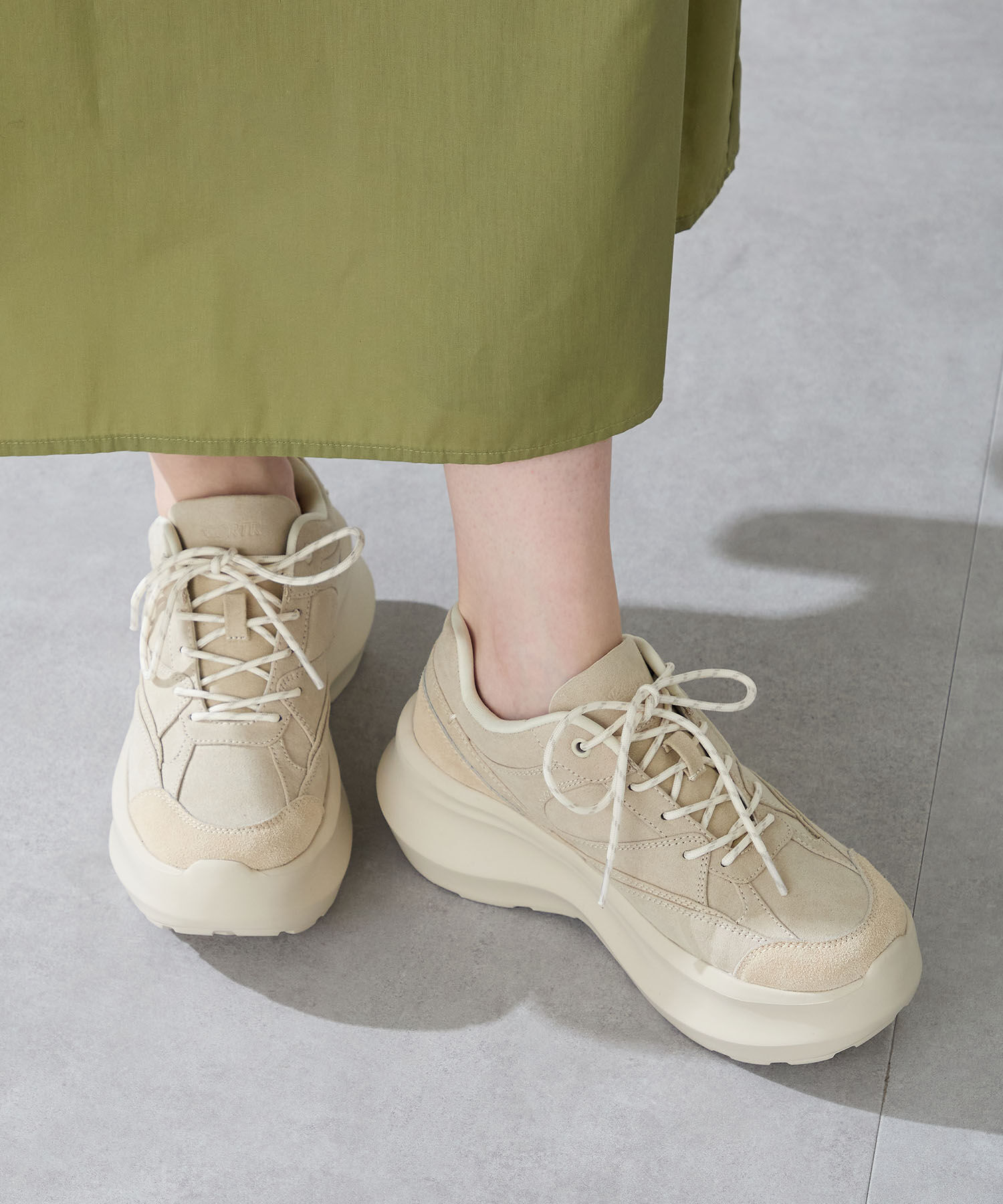 【オリエンタルトラフィック/ORiental TRaffic】 ●2025秋冬新作●スエードボリュームソールスニーカー/OT3774