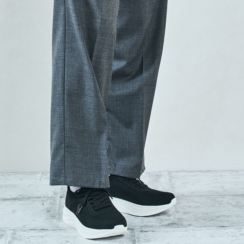 モテ系メンズファッション|【オリエンタルトラフィック/ORiental TRaffic】 ●2025秋冬新作●【瞬間フィット】ウエーブソールニットスニーカー/OT5704