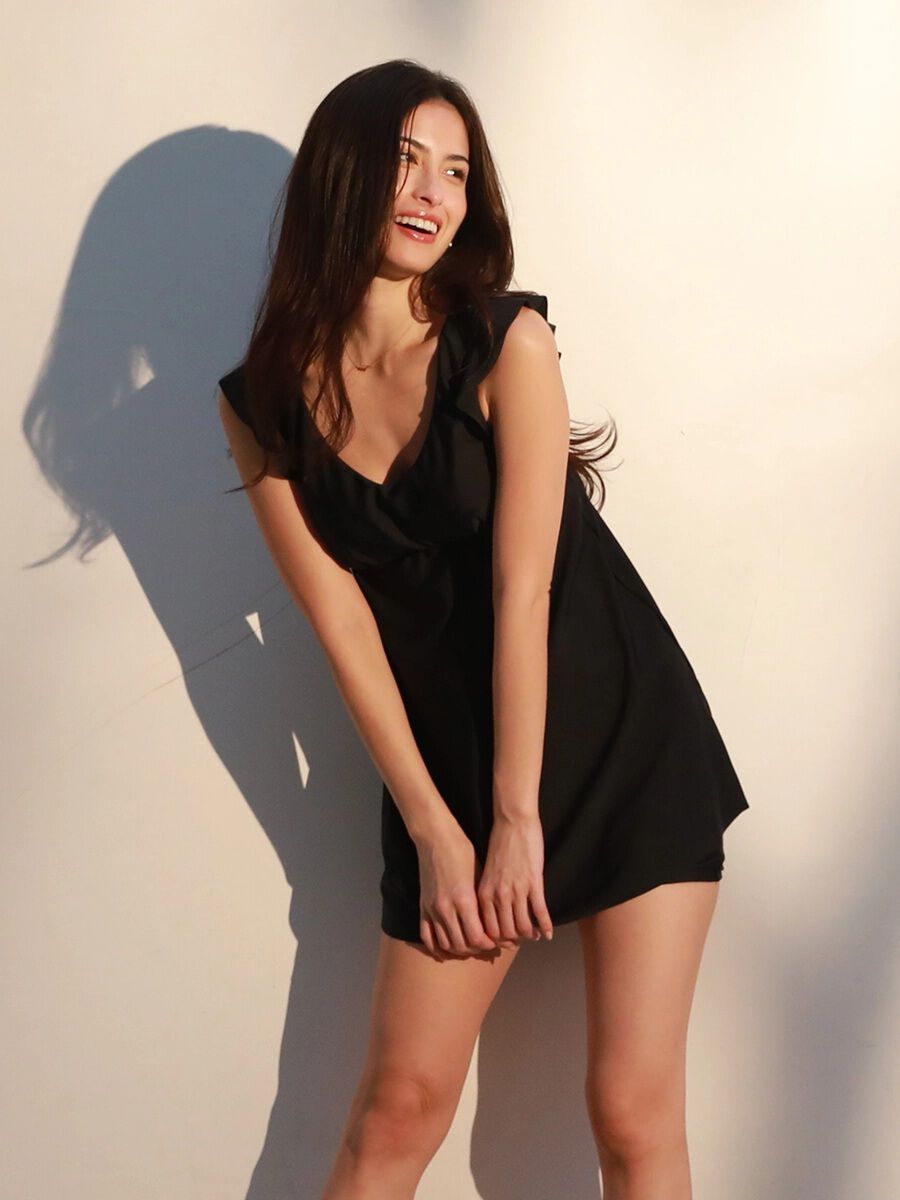 無地オフショルダーワンピ見えビキニ（PEAK&PINE）｜ルミネの