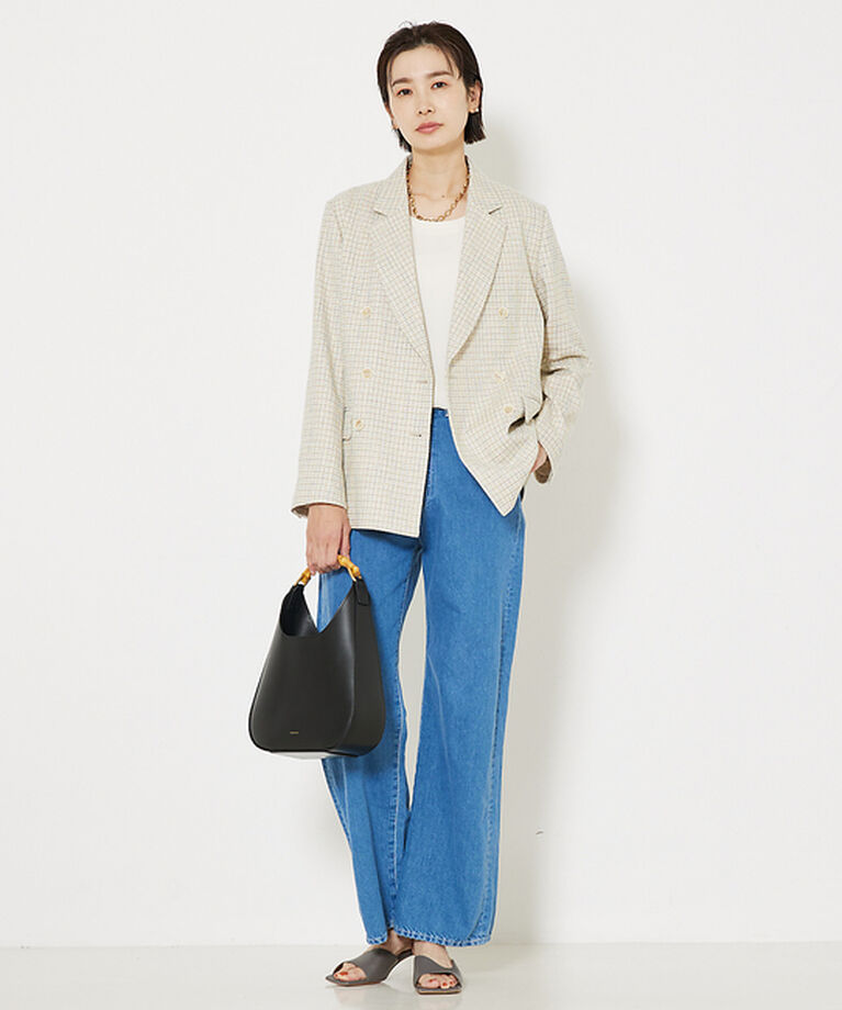 ミックスカラーツイードダブルジャケット（qualite）｜ルミネの  