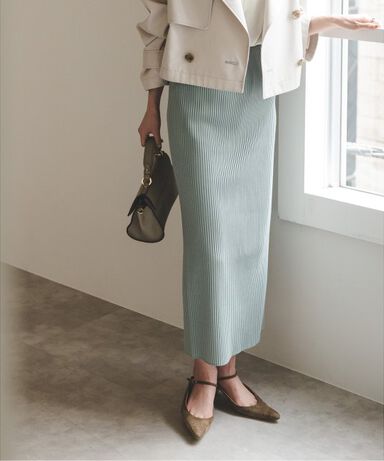 グレースボイルラメチェックブラウススカートセットアップ  