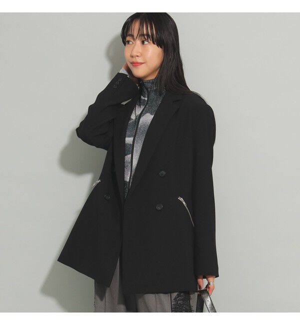 Ray BEAMS / ジップ ポケット 4ボタン ダブル ジャケット（Ray BEAMS  