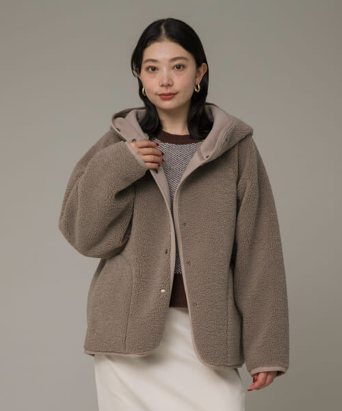 Sonny Label ムートンリバーシブルフーディーコート（Sonny Label  