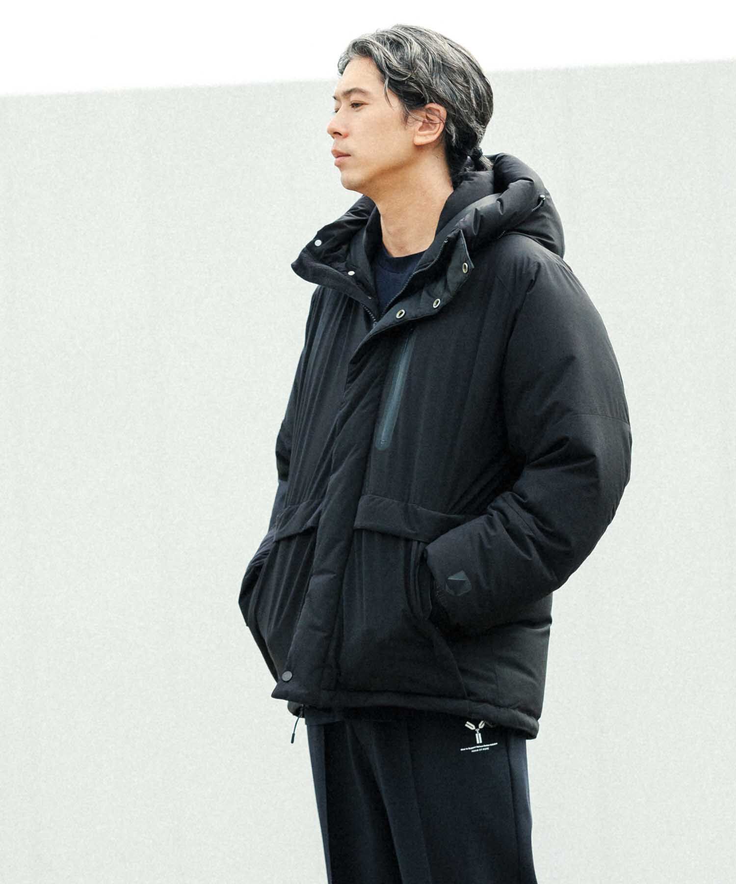 アダムエロペ ショート丈フードダウン