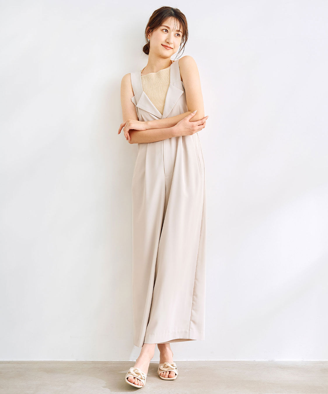 COCO DEAL バックリブサロペット