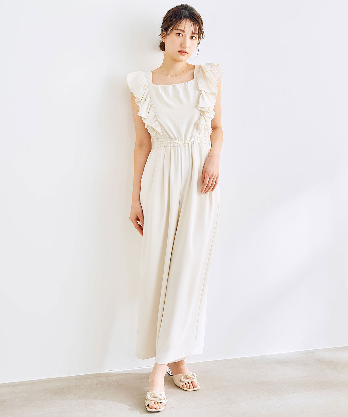 新品未使用】COCODEAL フリルオールインワン