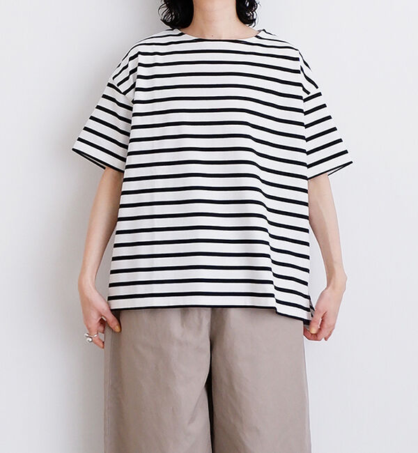 tandey caal/サブリナボーダーTシャツ