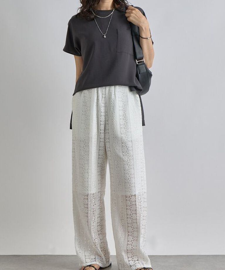  「【ウォッシャブル】テレコ切替ジョーゼットブラウス」|シャツ・ブラウス|