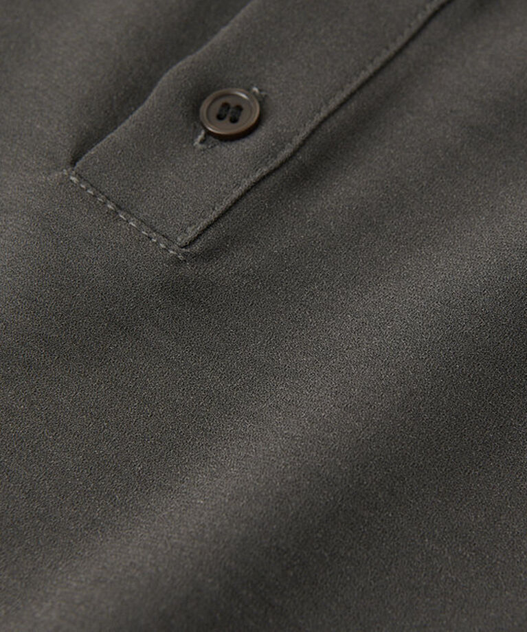  「【ウォッシャブル】テレコ切替ジョーゼットブラウス」|シャツ・ブラウス|