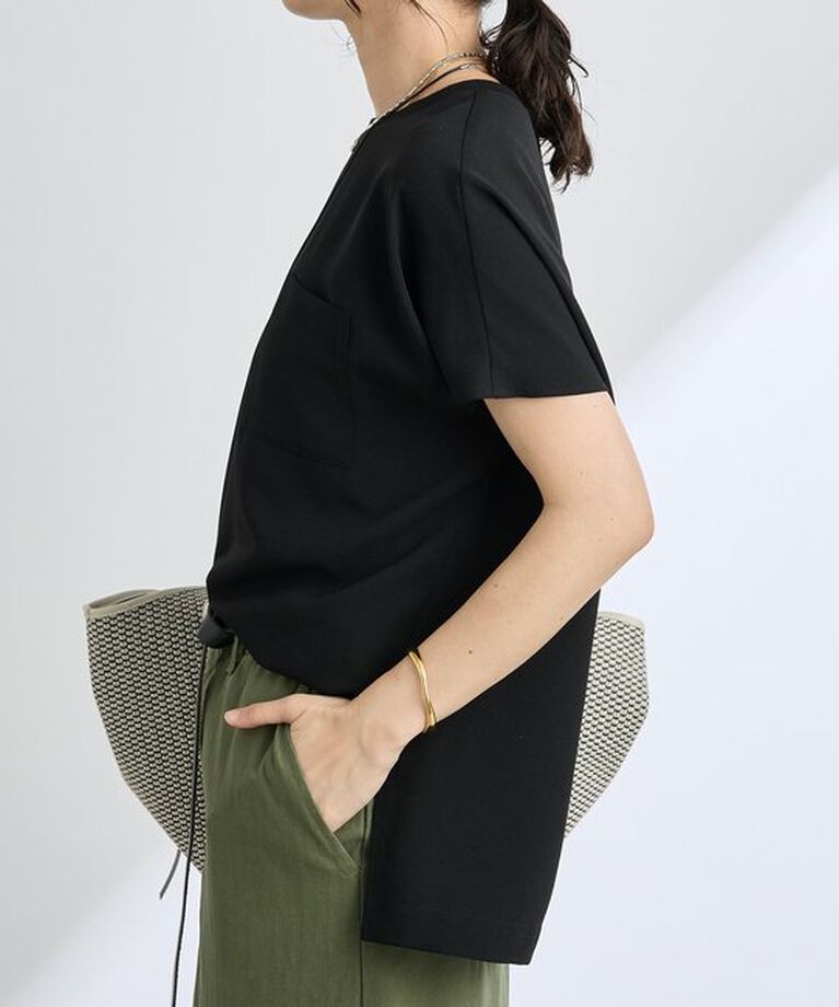  「【ウォッシャブル】テレコ切替ジョーゼットブラウス」|シャツ・ブラウス|