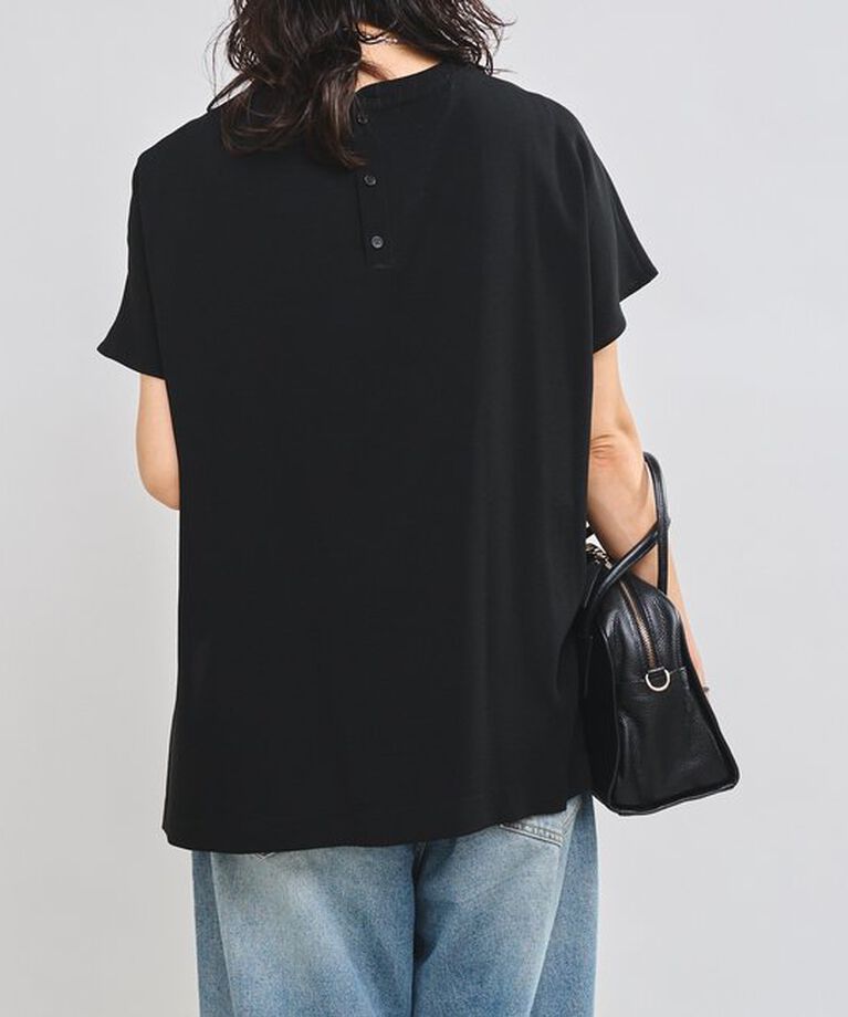  「【ウォッシャブル】テレコ切替ジョーゼットブラウス」|シャツ・ブラウス|