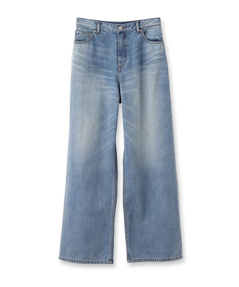 DRESSTERIOR「【大人百花春号掲載 モデル美香さん着用】ヴィンテージ加工ワイドデニムパンツ」|デニム|