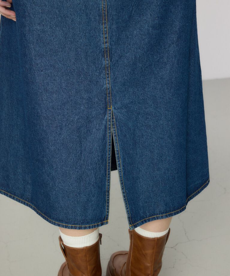 RODEO CROWNS「デニムフレアマキシワンピース」|ワンピース|