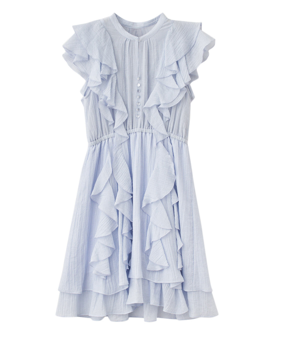 COCO DEAL フリルミニワンピース ライトブルー フリルミニワンピース