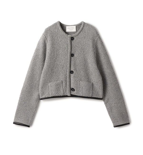 パイピング クルーネックカーディガン（MACPHEE）｜ルミネの