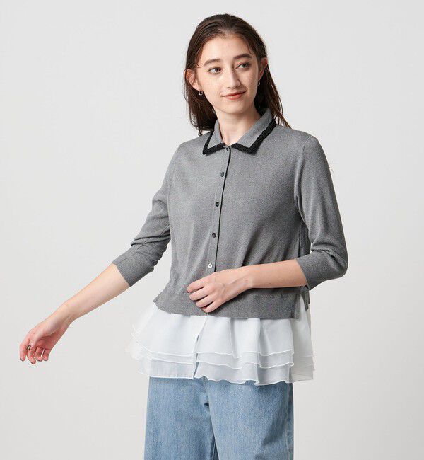 ＜dahl’ia＞ビッグフリルカラー シャツ UNITED ARROWS｜【別注】<dahl'ia>ビッグフリルカラー シャツ