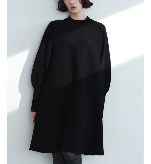 green label relaxing/＜EMMEL REFINES＞EM クルーネック Aライン ミニワンピース