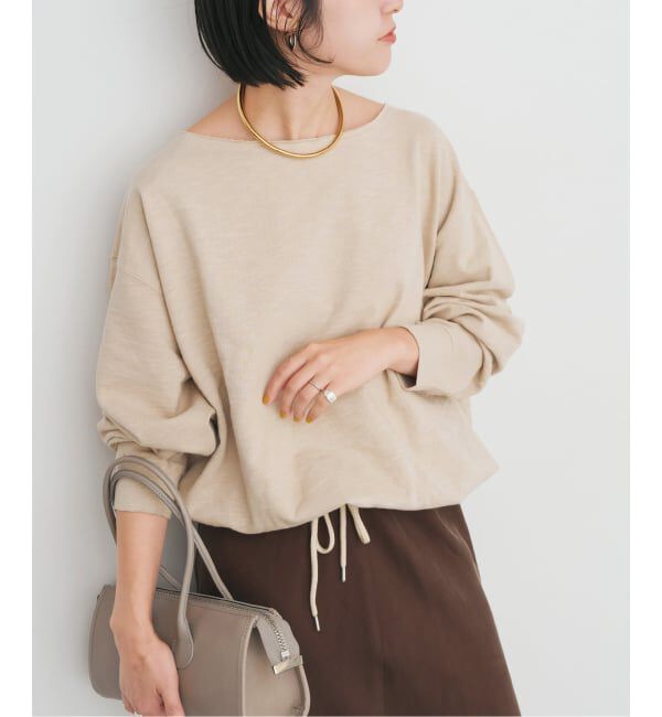 Spick & Span/コットンスラブミニ裏毛プルオーバー