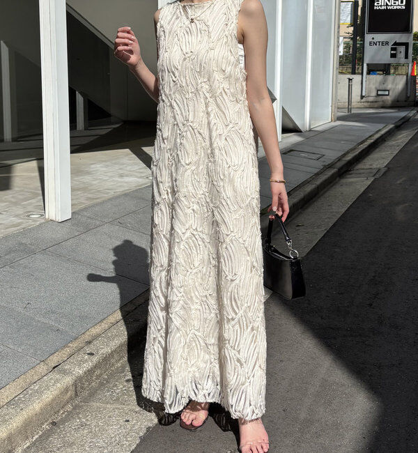 タグ付き未使用 S COLLAGE バテンレースワンピース アイボリー COLLAGE GALLARDAGALANTE ワンピース バテンレースワンピース