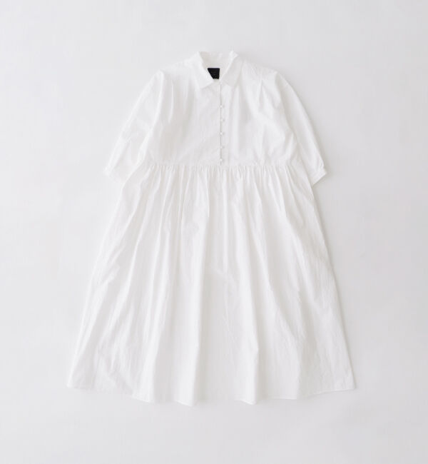 オオカミとフクロウ 日曜日のフランボワーズ ロング シャツ ワンピース チェック オオカミとフクロウ 日曜日のフランボワーズ ロング シャツ