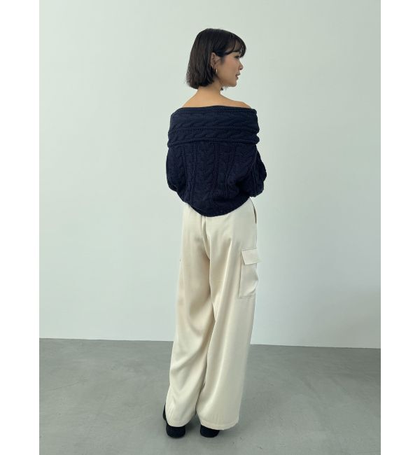 ラグナムーン【POLO BCSコラボ】アシメカラーネックリブニットプル