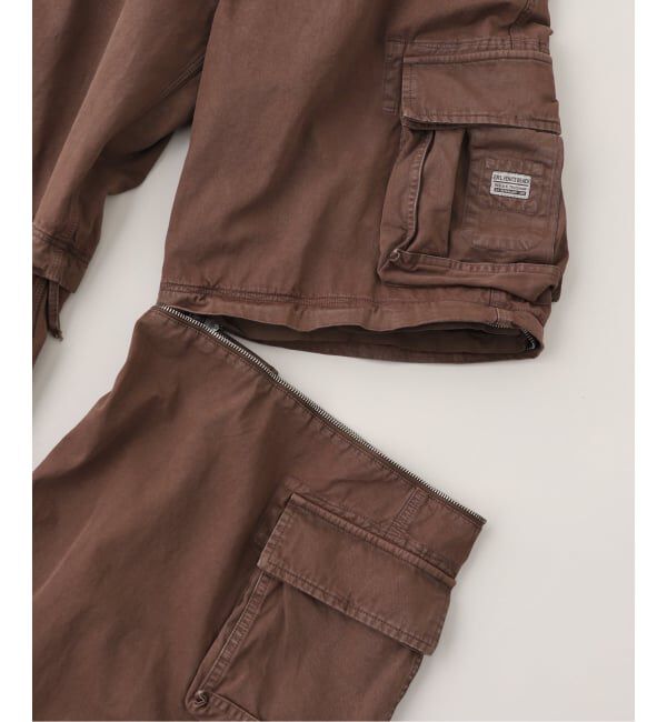 ERL / イーアールエル UNISEX ZIP-OFF CARGO PANTS（PULP