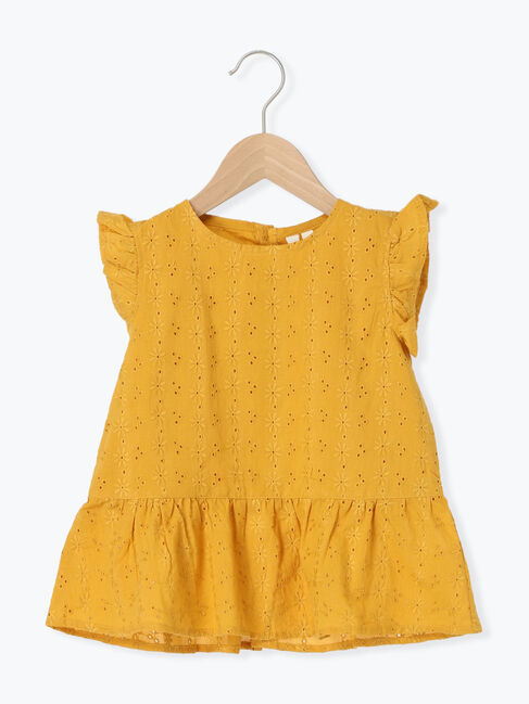 新品未使用 OHGA BOUQUET ブーケ 刺繍ペプラムノースリーブブラウス OHGA BOUQUET ブーケ 刺繍ペプラムノースリーブブラウス