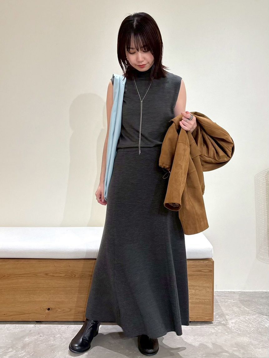 Maru様専用Mila OwenリネンライクアメスリIラインマキシワンピース