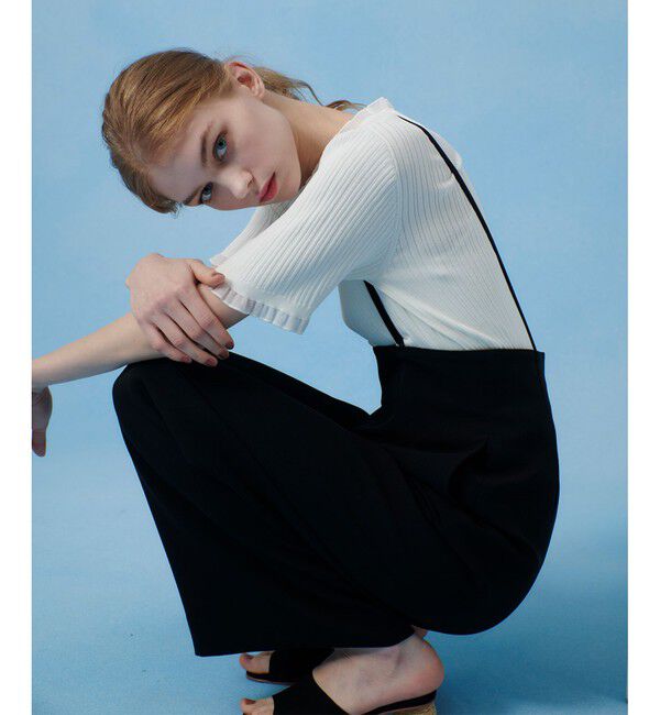 【LOULOU WILLOUGHBY】ハーフチューブラーリブニット LOULOU WILLOUGHBY】ハーフチューブラーリブニット|allureville