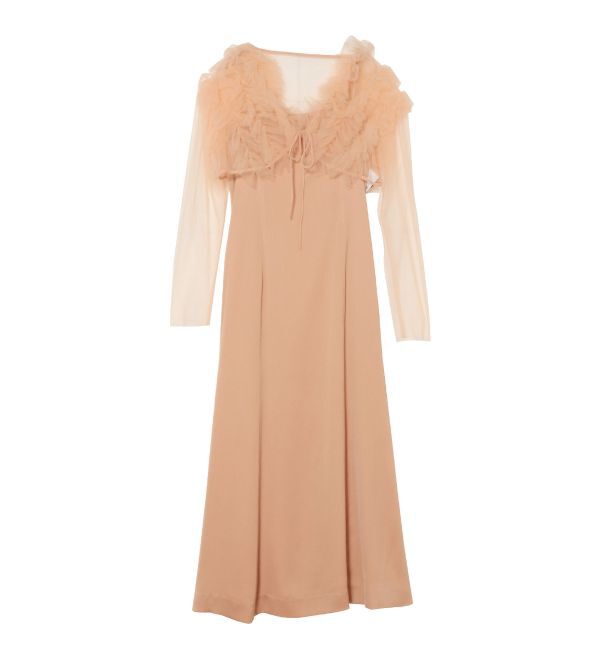 【LAGUNAMOON】チュールボレロキャミワンピース LAGUNAMOON ドレス LADYチュールボレロキャミワンピース