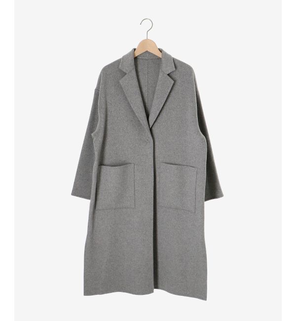 ルクールブラン ウールモッサダブルチェスターコート Mサイズ相当 美品 ウールモッサダブルチェスターコート/le.coeur blanc(ルクール