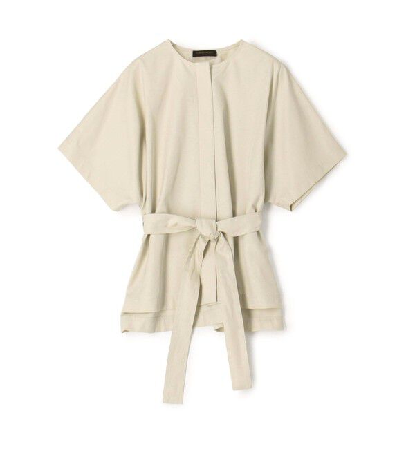 新品タグ付 トゥモローランドコレクション　コットンギャバジン ベルテッドシャツ 新品タグ付 トゥモローランドコレクション コットンギャバジン