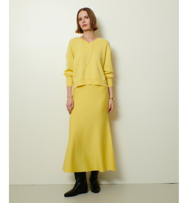 allureville ウールスムース 2WAY ネックプルオーバー allureville｜【セットアップ対応可能】ウールスムース2WAY