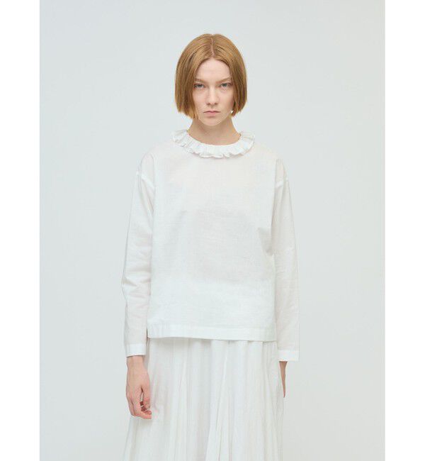 mizuiroind 25AW フリルカラープルオーバーシャツ mizuiro ind フリルカラープルオーバーシャツ｜ MARcourt ONLINE