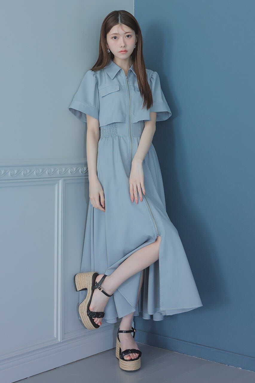 9/15まで rienda リエンダ バストフレアワンピース S rienda | 【AKB48 千葉恵里さん着用】バストフレアワンピース