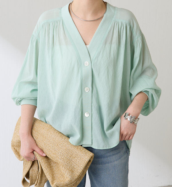 強撚シアーシャツカーディガン｜ルミネのファッション通販