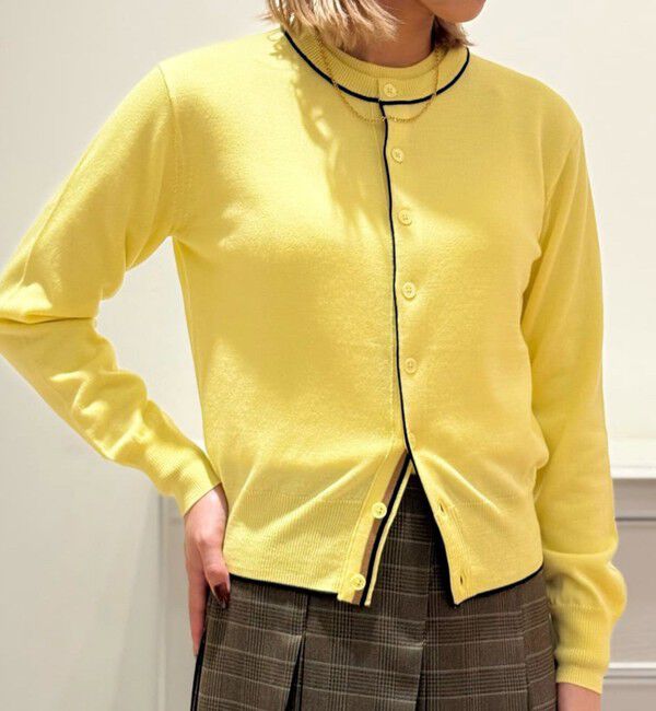 【マカフィー】プレーンウールクルーネックカーディガン MACPHEE カーディガン プレーンウール クルーネックカーディガン