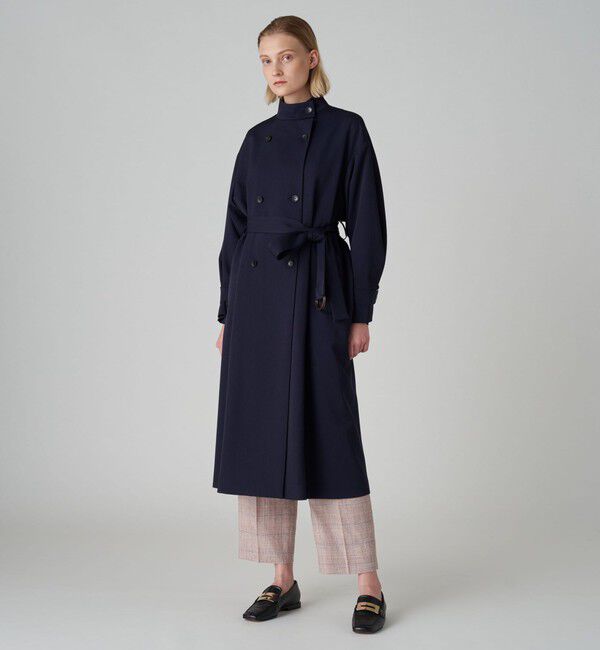 カバートクロス スタンドカラーコート（TOMORROWLAND collection