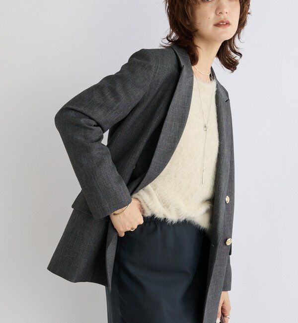 Spick and Span ミルドクロスピークドラペルジャケット Spick & Span（スピックアンドスパン）の「ミルドクロスピークドラペル